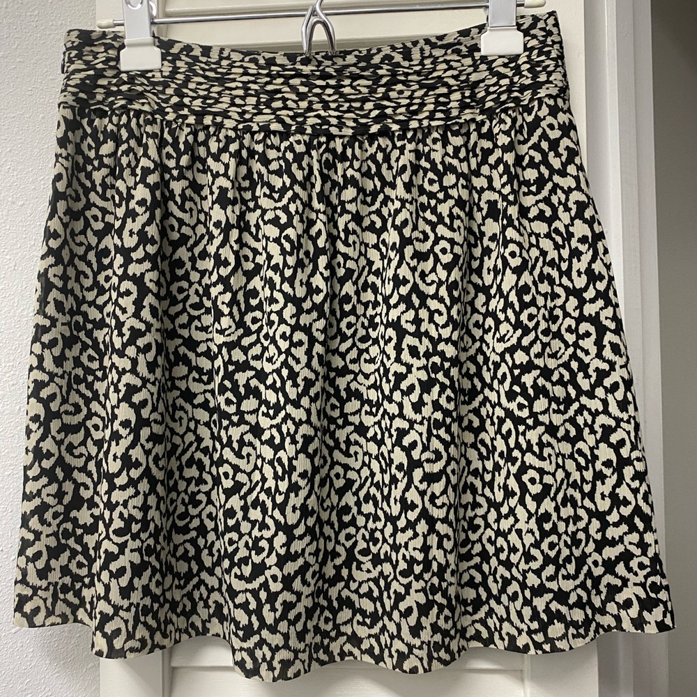 🖤Loft | black & cream skirt | 0